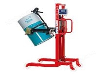 手升手翻電子稱(chēng)可傾式油桶裝卸車(chē)